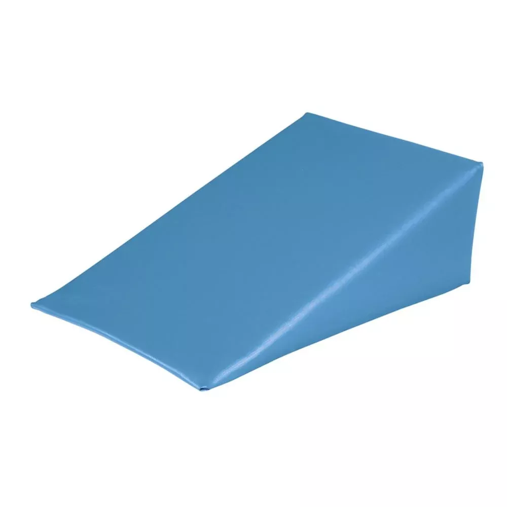 AliMed Vinyl-Covered 25 Degree Medium Wedge Positioner 25 Degree Vinyl-Covered Med. Wedge Positioner, Blue Vinyl, 11"W x 12"L x 6"H - 931726