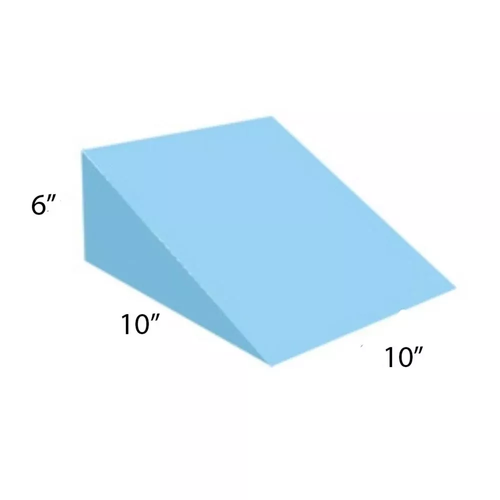 AliMed Vinyl-Covered 27 Degree Medium Wedge Positioner 27 Degree Vinyl-Covered Med. Wedge Positioner, Black Vinyl, 10"W x 10"L x 6"H - 931716