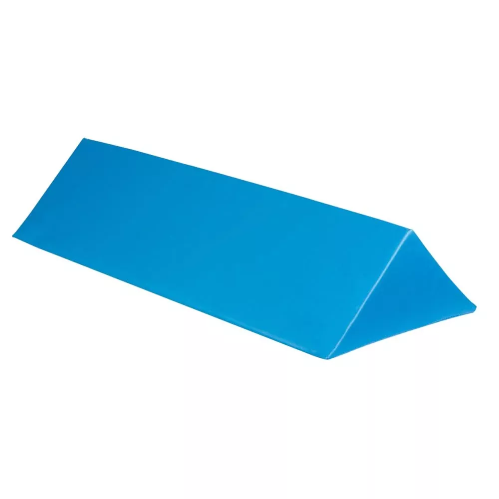 AliMed Vinyl-Covered 45 Degree Triangle Positioning Wedge 45 Degree Triangle Positioning Wedge, Blue Vinyl - 9-007