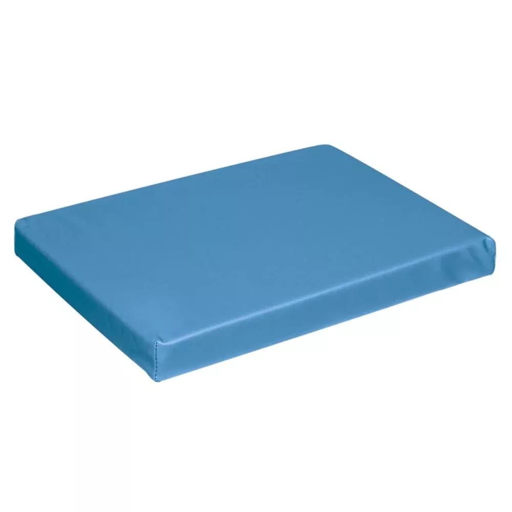 AliMed Vinyl-Covered Rectangle Polyfoam Positioner, 1" thick 1" Thick Rectangle Positioner, Blue Vinyl- 91-351