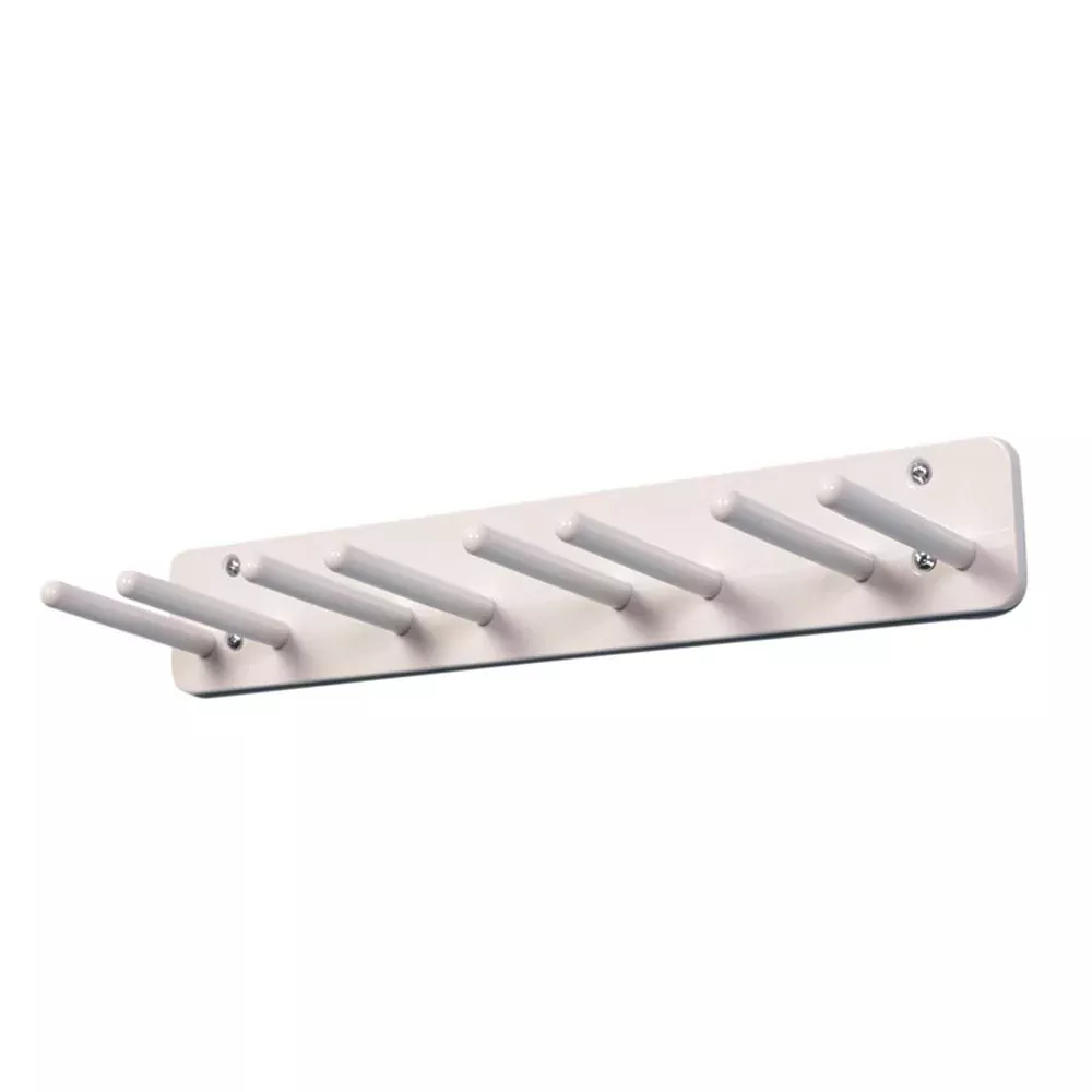 AliMed Wall Apron Rack Rack for 9 Aprons, 3"W x 50"L - 9-650