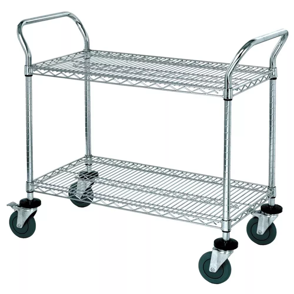 AliMed Wire Utility Cart, 2 Shelf Wire Utility Cart, 2-Shelf - 936414
