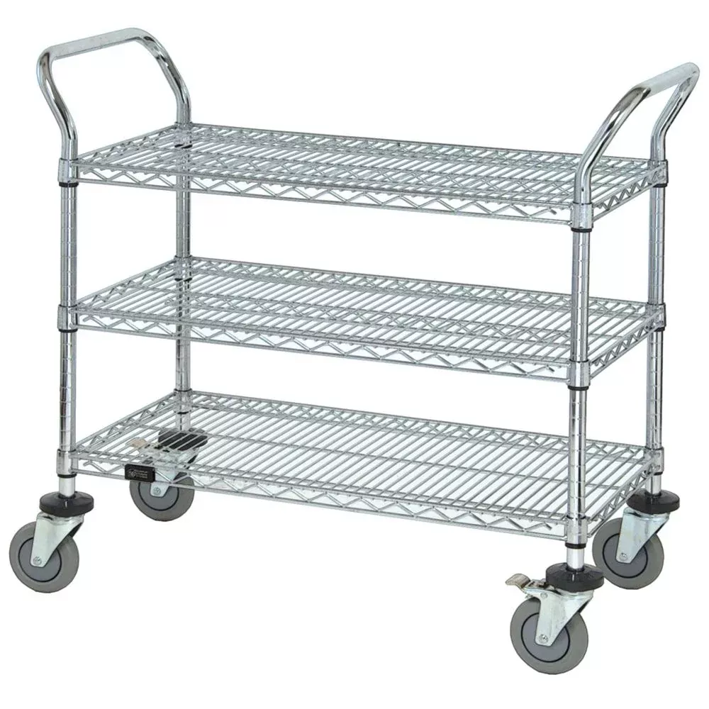 AliMed Wire Utility Cart, 3-Shelf Wire Utility Cart, 3-Shelf - 936415