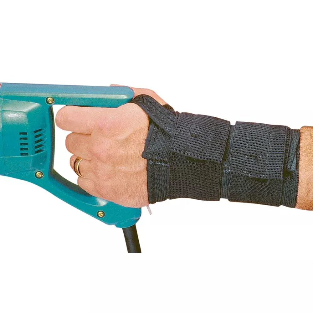AliMed Work Support 2 Dual-Strap Wrist Brace Dual Strap Wrist Brace, Left, Large - 70007/NA/LF