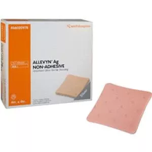 Allevyn Ag Non-adhesive Absorbent Silver Barrier Hydrocellular Dressing 2" X 2"- Box of 10