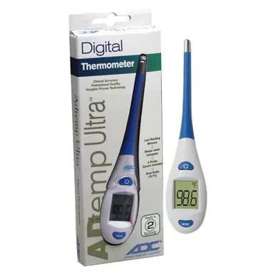 American Diagnostic 417 - Adtemp Ultra Fast Read Flex Tip Digital Thermometer