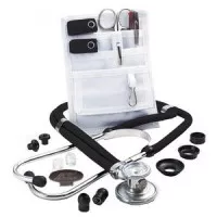 American Diagnostic 641BKQ - Adscope Sprague Stethoscope with Accessory Pack, Black.