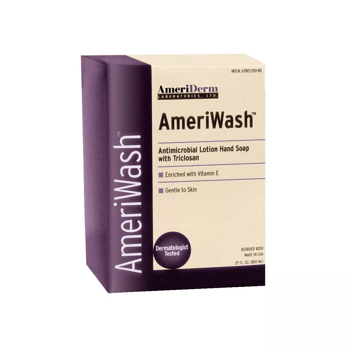 Ameriwash Antimicrobial Lotion Soap With Pcmx, 800 Ml- 1 Each