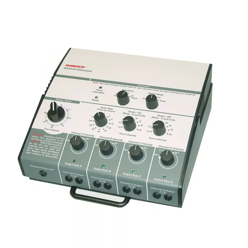 AMREX MS401B Quad-channel, Eight Pad Stimulator Amrex MS401B Quad-channel, 8 Pad Stimulator - 32355