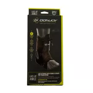 Anaform Lace-up Ankle Brace, Black, Medium- 1 Each