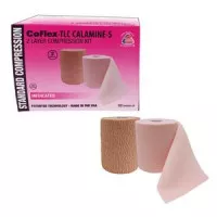 Andover 8840UBC-SC - 2 Layer Compression Bandage System CoFlex TLC Calamine with Indicators 4 Inch X 6 Yard / 4 Inch X 7 Yard 35 to 40 mmHg Self-adherent / Pull On Closure Tan NonSterile