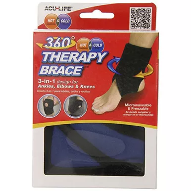 Apothecary 400613A - 360 Hot and Cold Therapy Ankle, Knee, Elbow Brace, Black