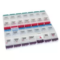 Apothecary 67586 - Apothecary Products EZY Dose Weekly Push Button Medtime Planner 3XL