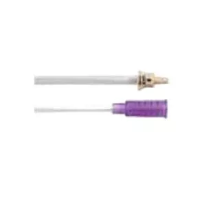 Applied Medical Tech 186853 - Straight Connector with Bolus Adapter Mini ONE 24 Inch, Purple