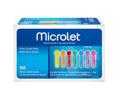 Ascensia 6586 - Microlet Colored Lancets
