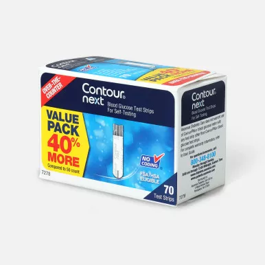 Ascensia 7278 - Contour Next Blood Glucose Test Strip (70 count)