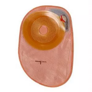 Assura 1-piece Closed Pouch Oval Precut 1-1/8", Opaque- Box of 30