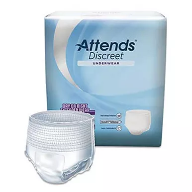 Attends ADUM15 - Attends Discreet Underwear, Men's Small/Medium 28" - 40"