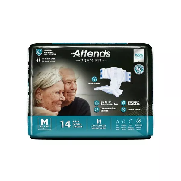 Attends Premier Briefs, Medium- Package of 14