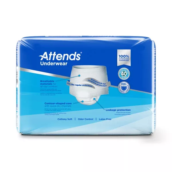Attends Underwear, Ultimate Absorbency, Youth/Small- Package of 20