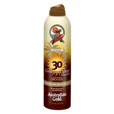 Australian Gold A70601 - Australian Gold SPF 30 Continuous Spray Bronzer, 6 ounce