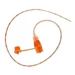 Avanos FTL8.0P-NC - NeoConnect Polyurethane Enteral Feeding Tube with ENFit Connector and Radiopaque Orange Stripe, 8 Fr, 90 cm