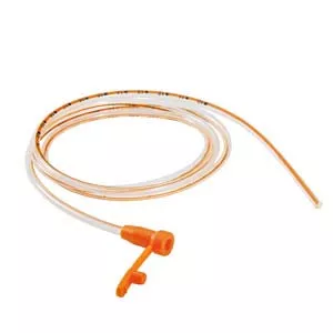 Avanos FTS5.0P-EO - Indwelling Polyurethane Enteral Feeding Tube with Radiopaque Orange Stripe 5 Fr 16"