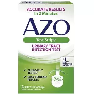 Azo Urine Test Strips For Uti With Handle, 3 Ct - Replaces Iy7002180326724- Box of 3