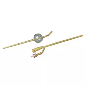 Bard 0100L24 - Foley Catheter Bardex Lubricath 2-Way Carson Model Tip 30 cc Balloon 24 Fr. Hydrophilic Polymer Coated Latex