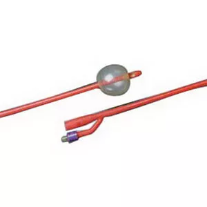 Bard 0102L18 - BARDEX LUBRICATH Tiemann 2-Way Specialty Foley Catheter 18 Fr 5 cc