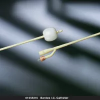 Bard 0165SI12 - Foley Catheter Bardex I.C. 2-Way Standard Tip 5 cc Balloon 12 Fr. Silver Hydrogel Coated Latex
