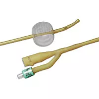 Bard 0168L18 - Foley Catheter Bardex Lubricath 2-Way Carson Model Tip 5 cc Balloon 18 Fr. Hydrophilic Polymer Coated Latex