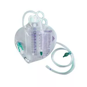Bard 153214A - Urinary Meter Bag Bard IC Anti-Reflux Valve Sterile 350 mL Vinyl