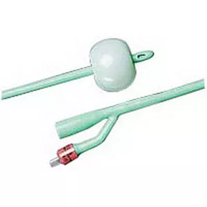 Bard 33618 - Foley Catheter Silastic 2-Way Round Tip 5 cc Balloon 18 Fr. Silicone Coated Latex