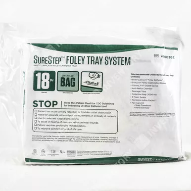 Bard A800362 - SureStep LUBRICATH Complete Foley Catheter Tray 18 Fr 2000 cc