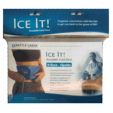 Battle Creek 523 - Ice It! ColdComfort Cold Therapy Refill, B-Pack Double 6" x 9"