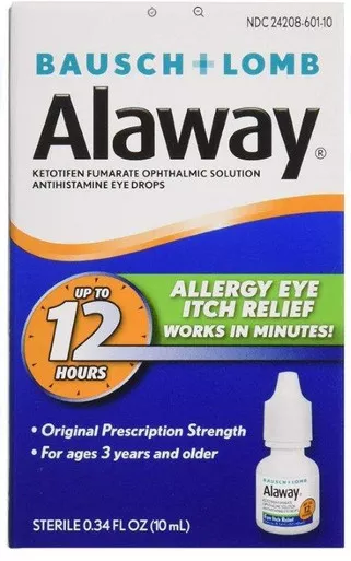 Bausch & Lomb Americas Inc AB60109A - Alaway Antihistamine Eye Drops 0.34 fl oz.