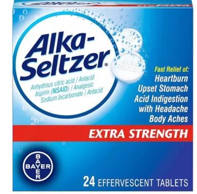 Bayer 1650056676 - Alka-Seltzer Extra Strength Effervescent, 24 ct