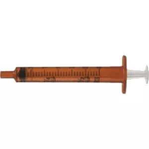 BD 305210 - Oral Syringe with Tip Cap 3 mL, Amber (500 count)