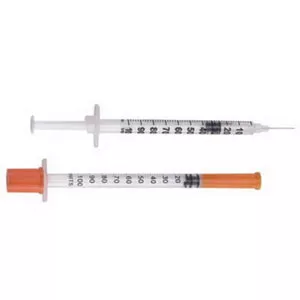 BD 305930 - Insulin Syringe with Needle SafetyGlide™ 1 mL 29 Gauge 1/2 Inch Regular Wall Sliding Safety Needle