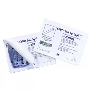 BD 309702 - Luer-Lok Tip Syringe Convenience Tray 3 mL (300 count)