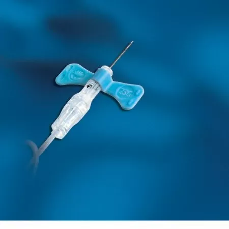 BD BD Vacutainer Push Button Blood Collection Set 21 Gauge 3/4 Inch Needle Length Safety Needle 12 Inch Tubing Sterile - Box of 50 - 367344-BX