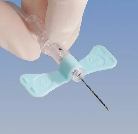 BD BD Vacutainer Push Button Blood Collection Set with Holder 23 Gauge 3/4 Inch Needle Length Safety Needle 12 Inch Tubing Sterile - Box of 20 - 368656-BX