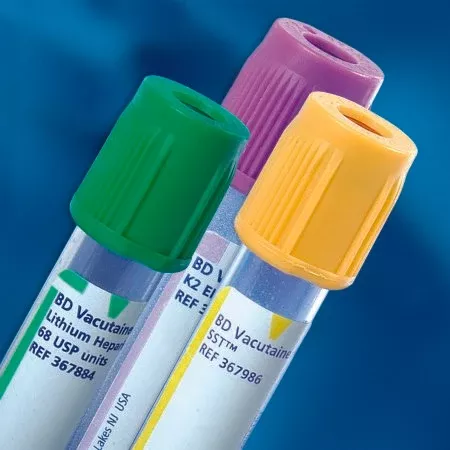 BD BD Vacutainer SPC Plus Venous Blood Collection Tube Analyte Determination Clot Activator Additive 13 X 100 mm 6 mL Royal Blue BD Hemogard™ Closure Plastic Tube - Case of 1000 - 368380-CS