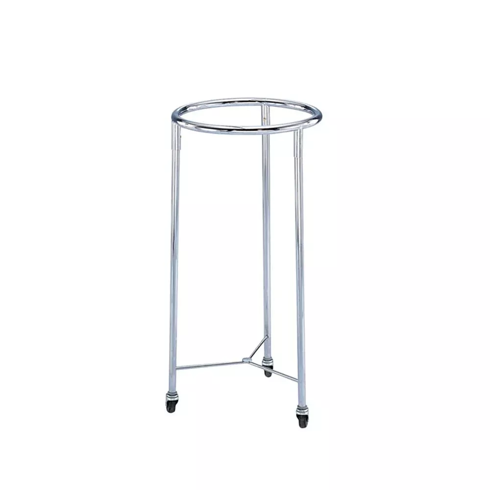Blickman Chrome Open Round Hamper Round Hamper, Chrome, 25" dia. - 926892