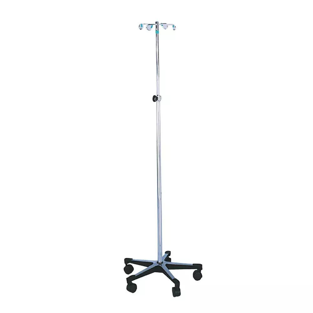 Blickman IV Stands IV Pole, Stainless Steel, 2 Hooks - 927257