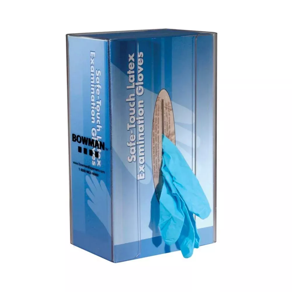 Bowman Glove Box Dispenser, Clear Plexiglas Triple Glove Box Dispenser, Clear Plexiglas, cs/6 - 932003