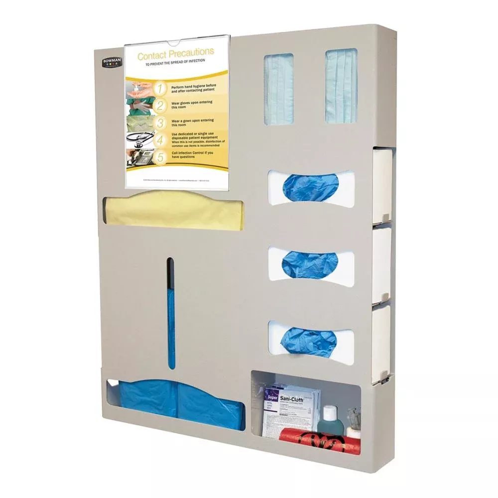 Bowman Protection System Isolation Kit, 4", Tri-Glove, Double-Gown, Clip-On Sign Protection System Isolation Kit, 4", Tri-Glove, Double-Gown, Clip-On Sign - 960652
