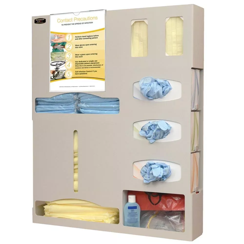 Bowman Protection System Isolation Kit, Tri-Glove, Double-Gown, Clip-On Sign Protection System Isolation Kit, Tri-Glove, Double-Gown, Clip-On Sign- 960658
