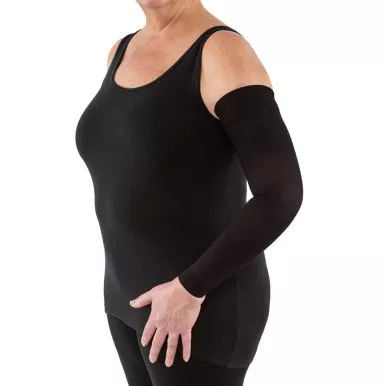 BSN 102291 - JOBST Bella Strong Compression Arm Sleeve with Silicone Dot Band, 20-30, Regular, Size 1, Black